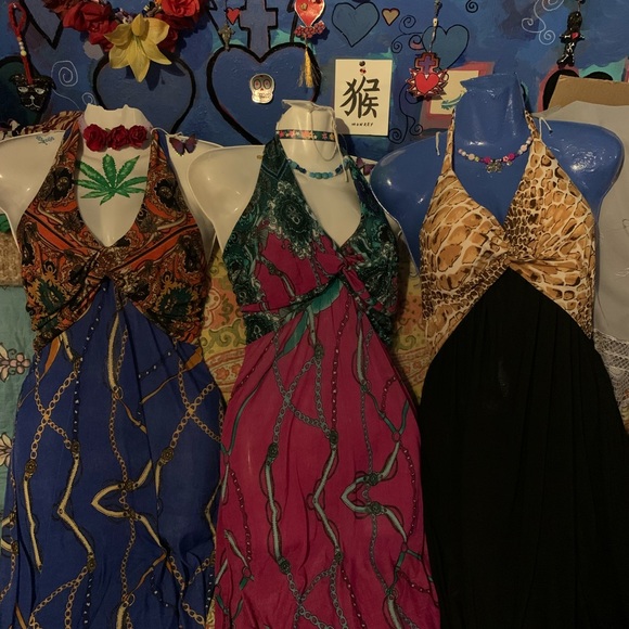 Halter Style, Long, Summer Dress or Cover-up - Picture 4 of 6